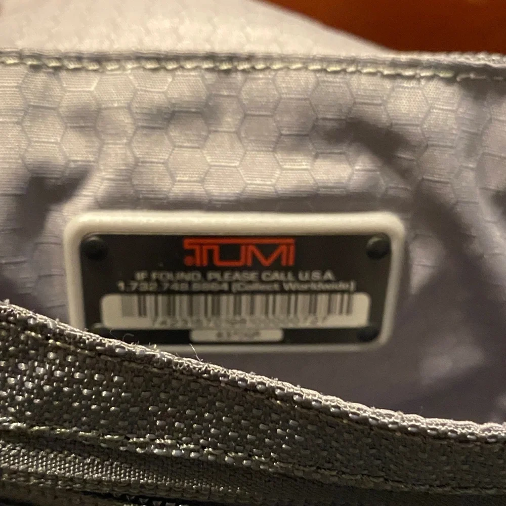 Tumi vintage Men's Red and Gray Messenger Bag